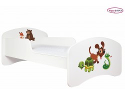 ŁÓŻKO DZIECIĘCE ANIMALS L03 160/80 AM10