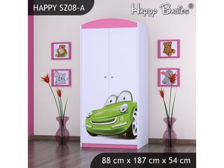 SZAFA HAPPY SZ08-A ZIELONE AUTO